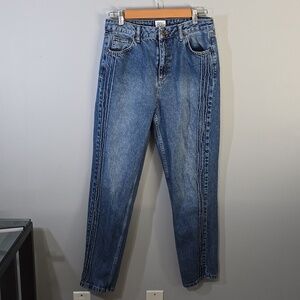 BDG Jeans Mom Jeans Womens Size 10 Blue Denim Jean Side Accent 100% Cotton